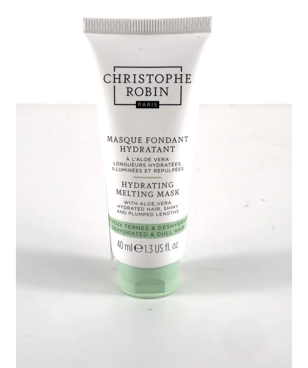 Christophe Robin Hydrating Melting Mask with Aloe Vera, size 40ml — label