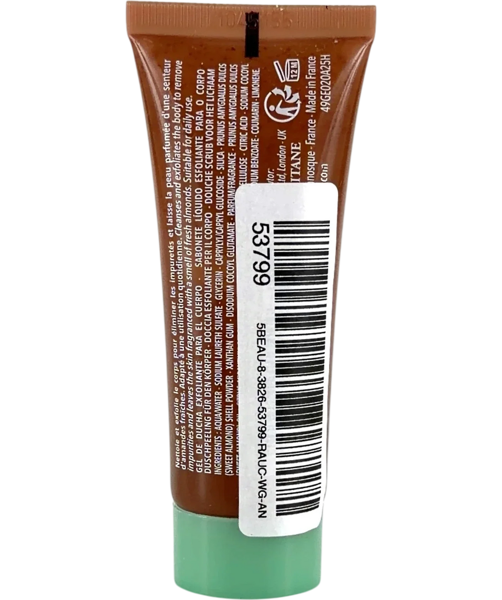 Loccitane Almond Exfoliating Shower Gel, size 20ml — back