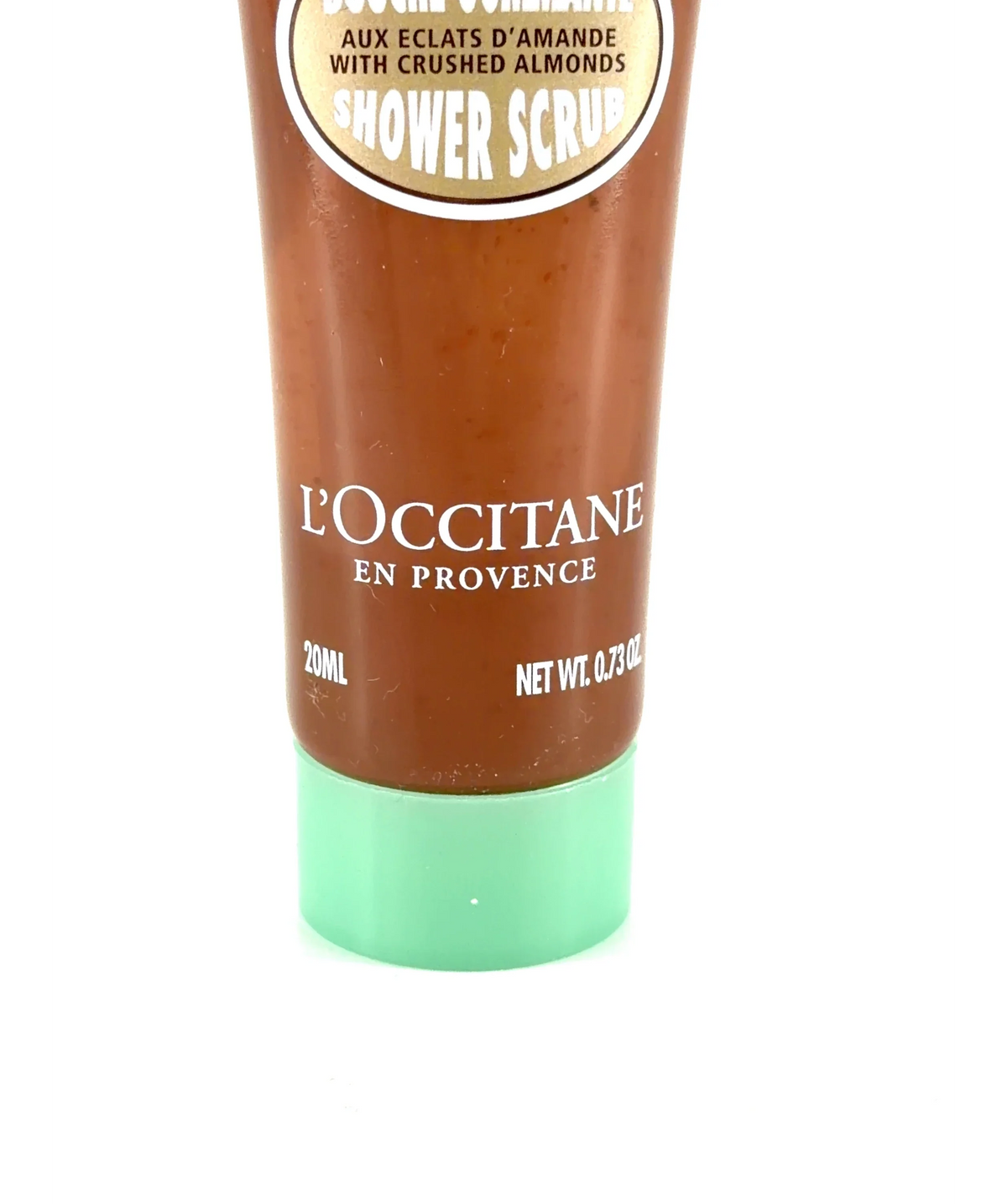 Loccitane Almond Exfoliating Shower Gel, size 20ml — care label