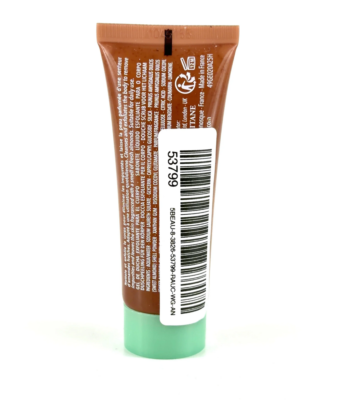 Loccitane Almond Exfoliating Shower Gel, size 20ml — fabric detail