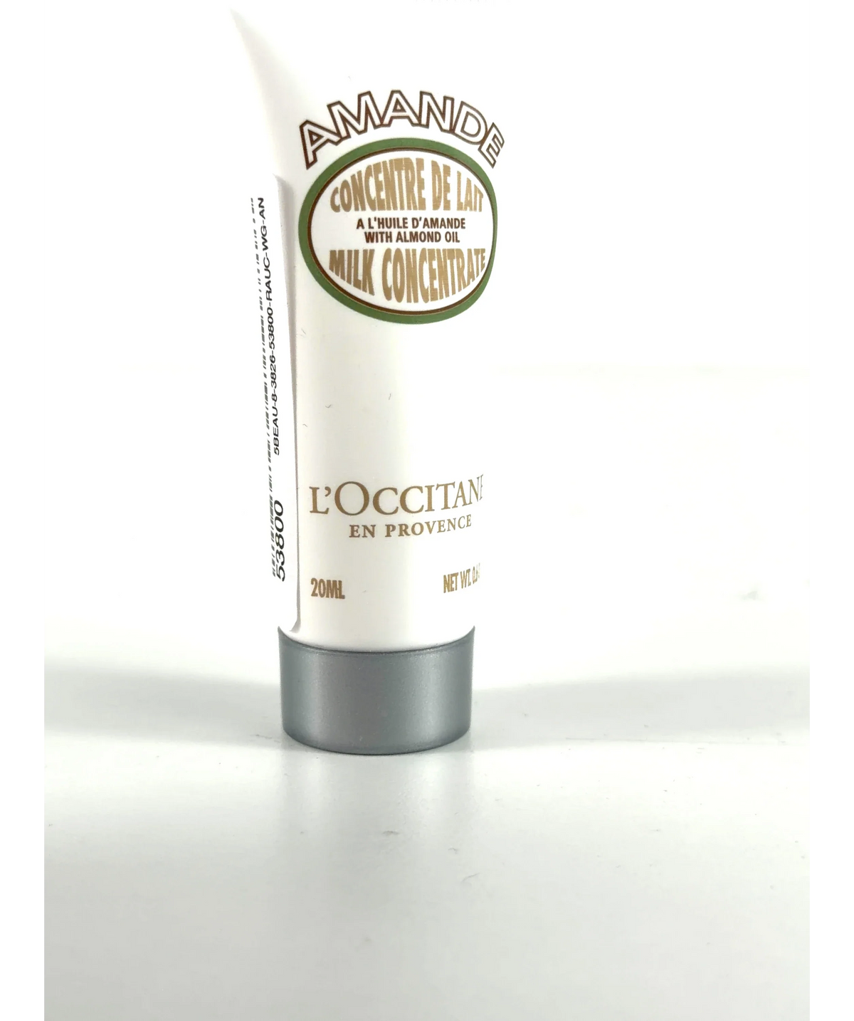 Loccitane MILK CONCENTRATE, size 20ml — care label