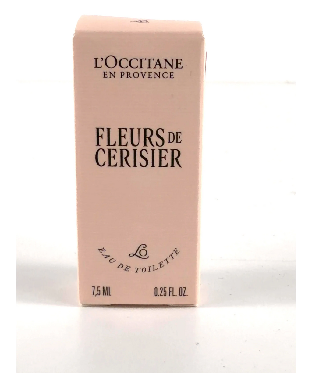 Loccitane FLEURS DE CERISIER, size 7.5ml — label