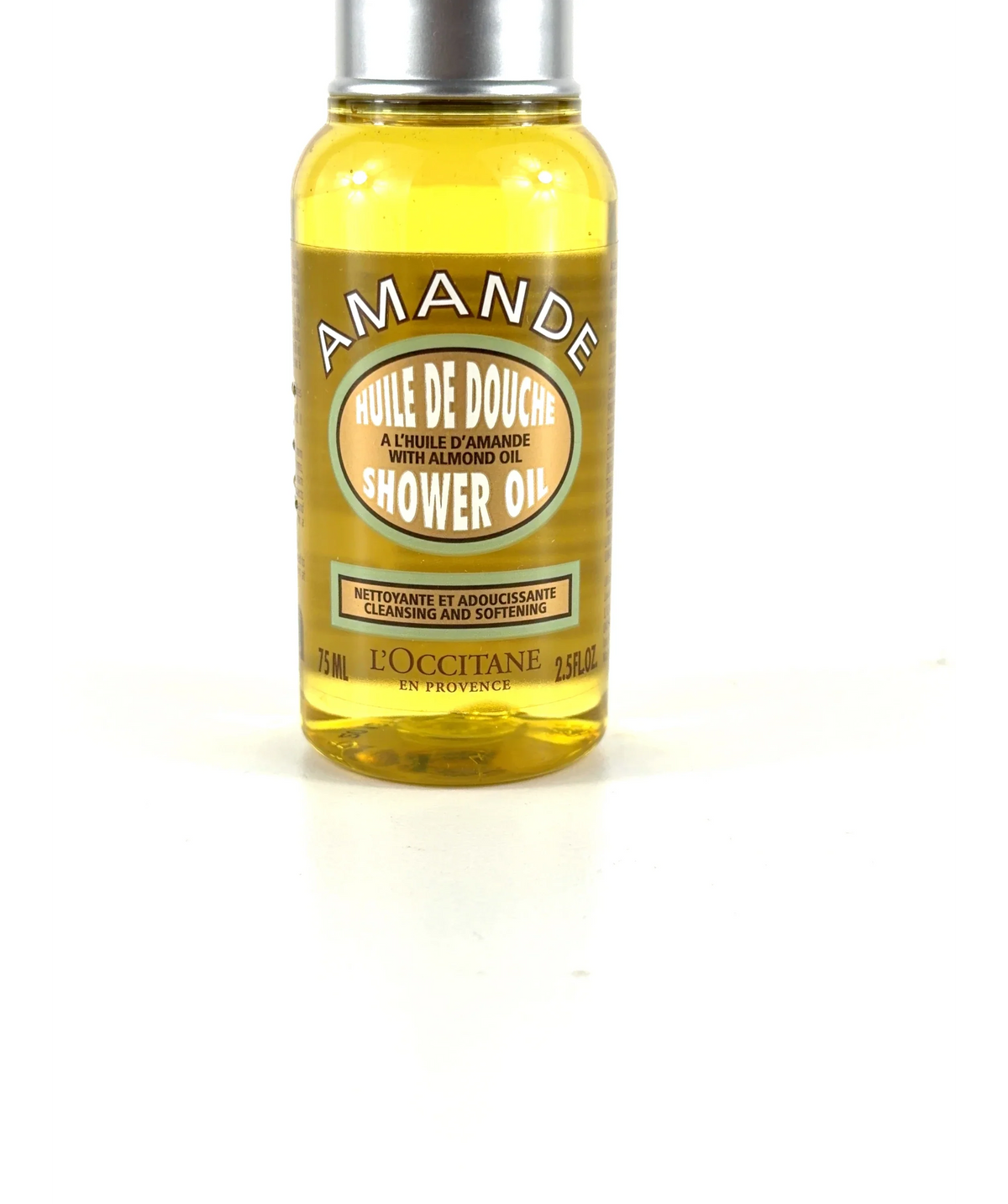 Loccitane AMANDE HUILE DE DOUCHE SHOWER OIL, size 75ml — label