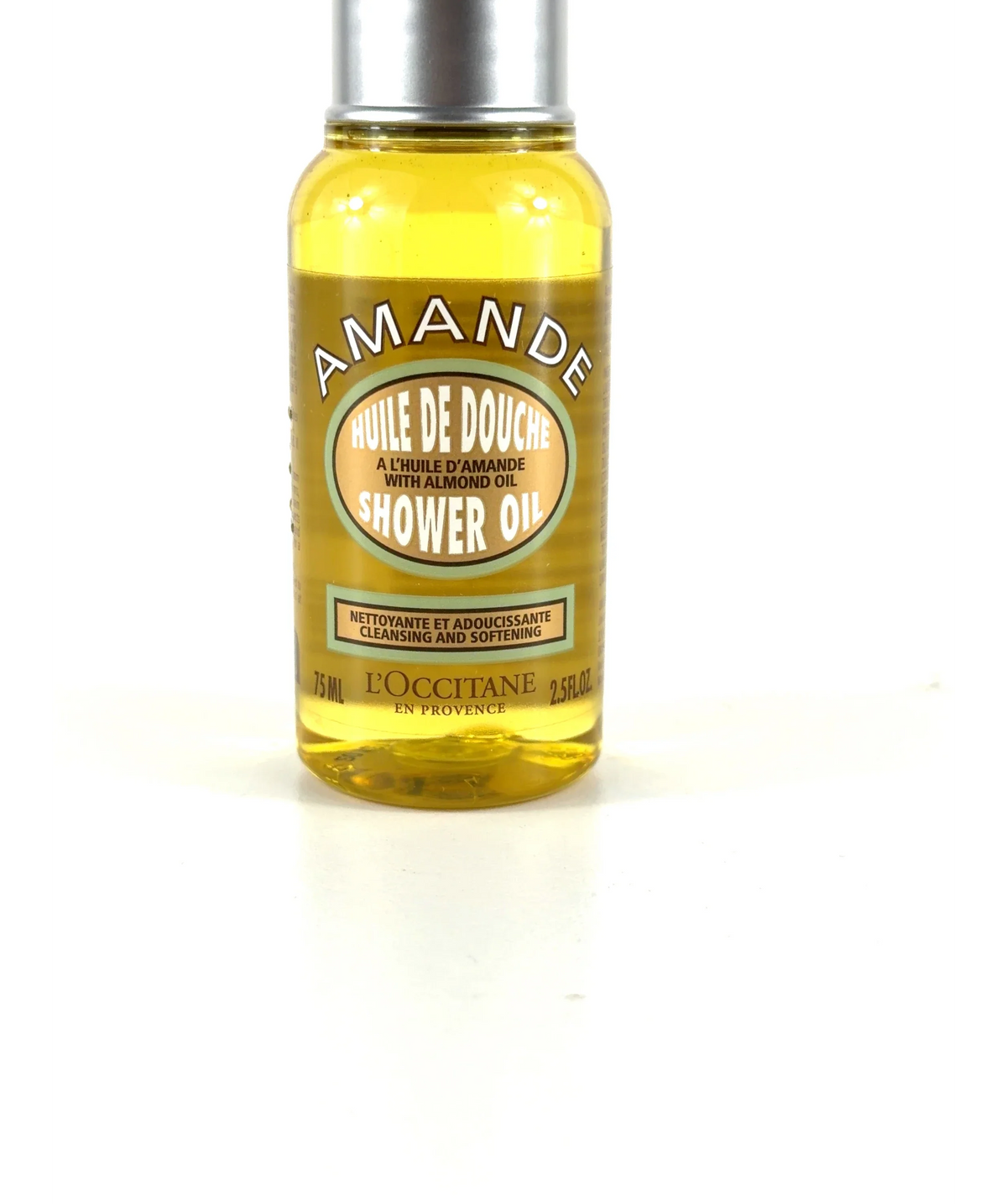 Loccitane AMANDE HUILE DE DOUCHE SHOWER OIL, size 75ml — care label