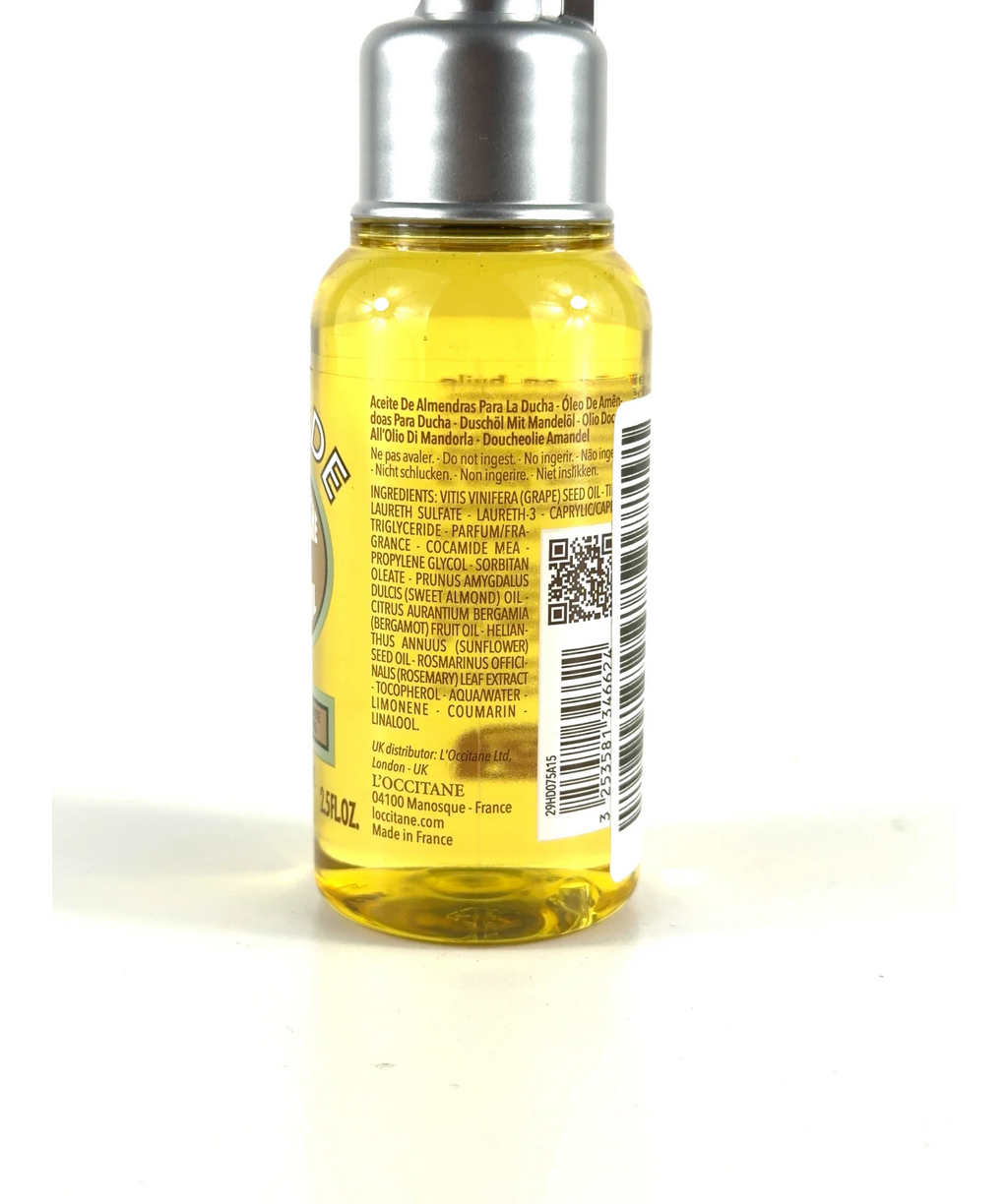 Loccitane AMANDE HUILE DE DOUCHE SHOWER OIL, size 75ml — fabric detail