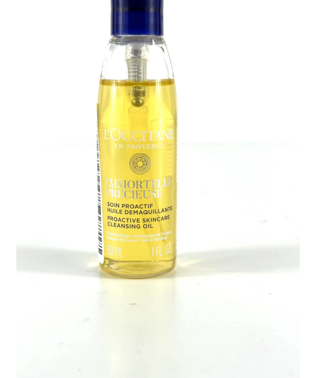 Loccitane Immortelle Precious Cleansing Oil, size 30ml — label