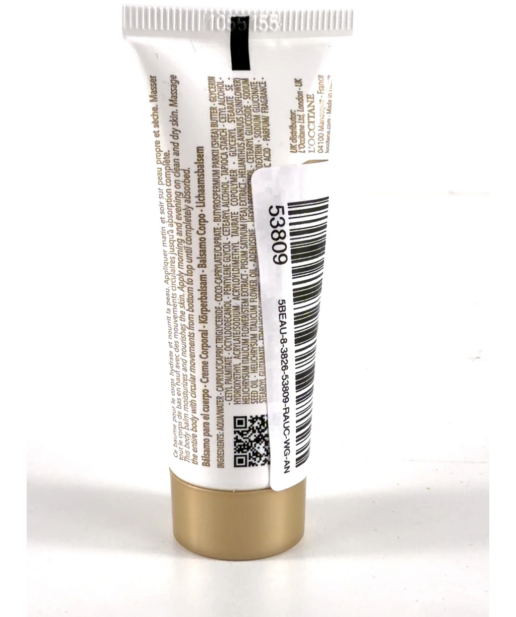 Loccitane IMMORTELLE KARITE, size 20ml — fabric detail