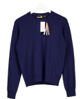 Timberland navy merino blend crewneck sweater, size UK M — front