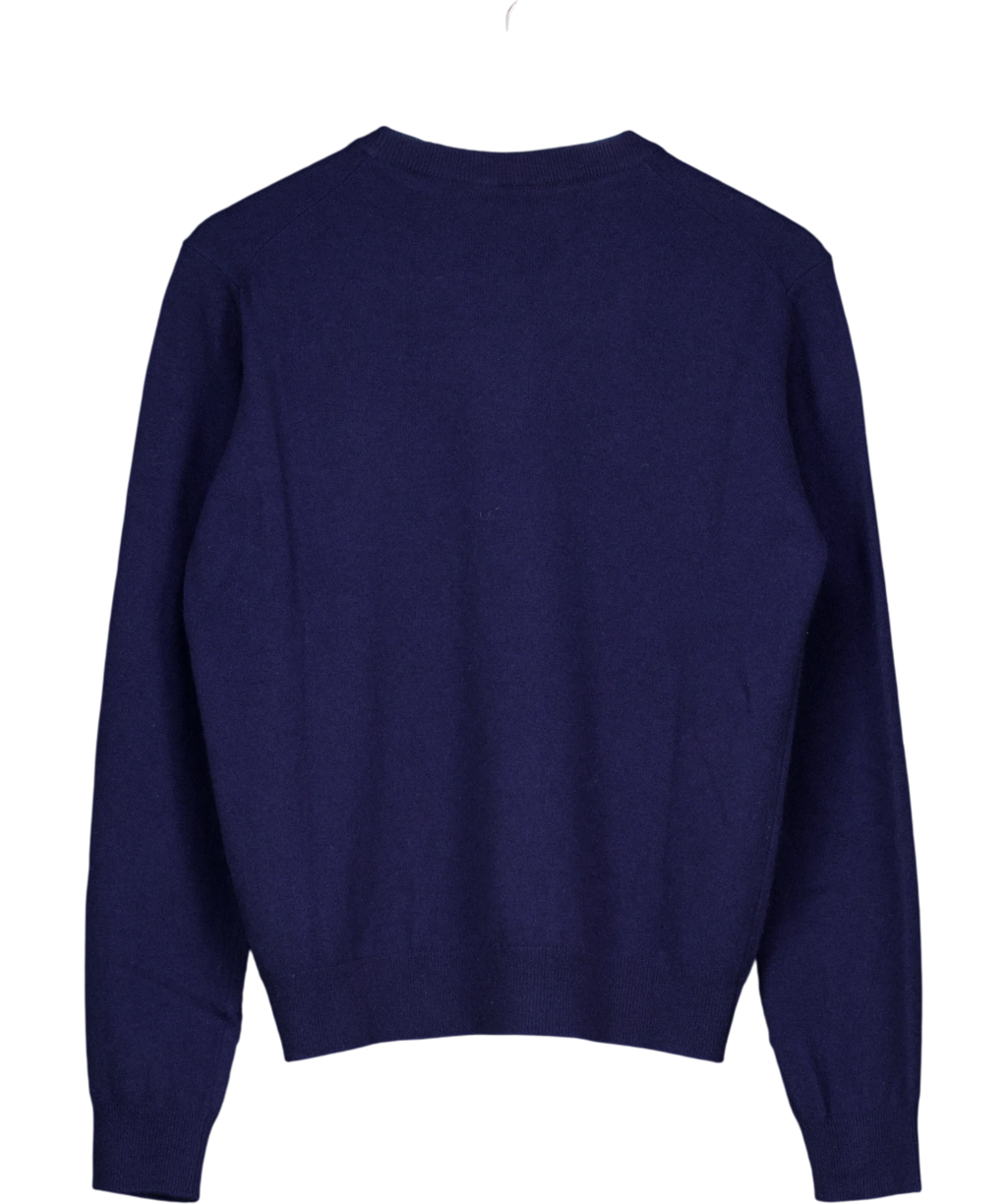 Timberland navy merino blend crewneck sweater, size UK M — back