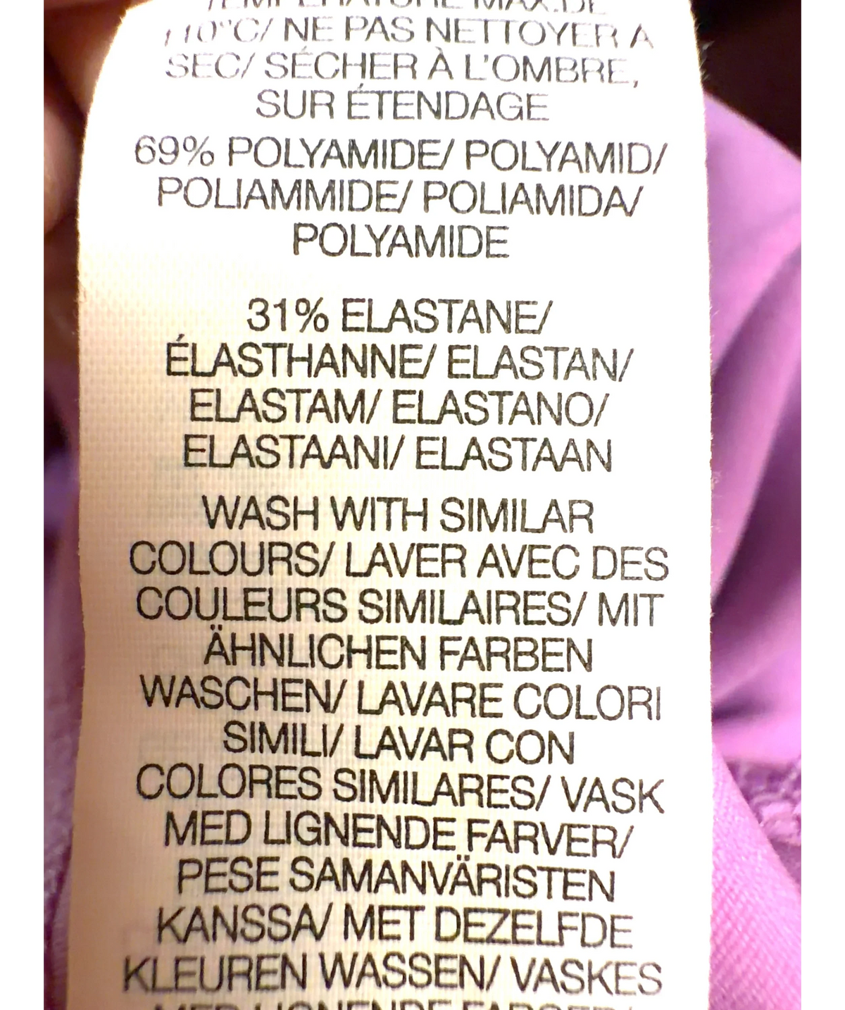 Oner Active pink Colour, size UK S — label