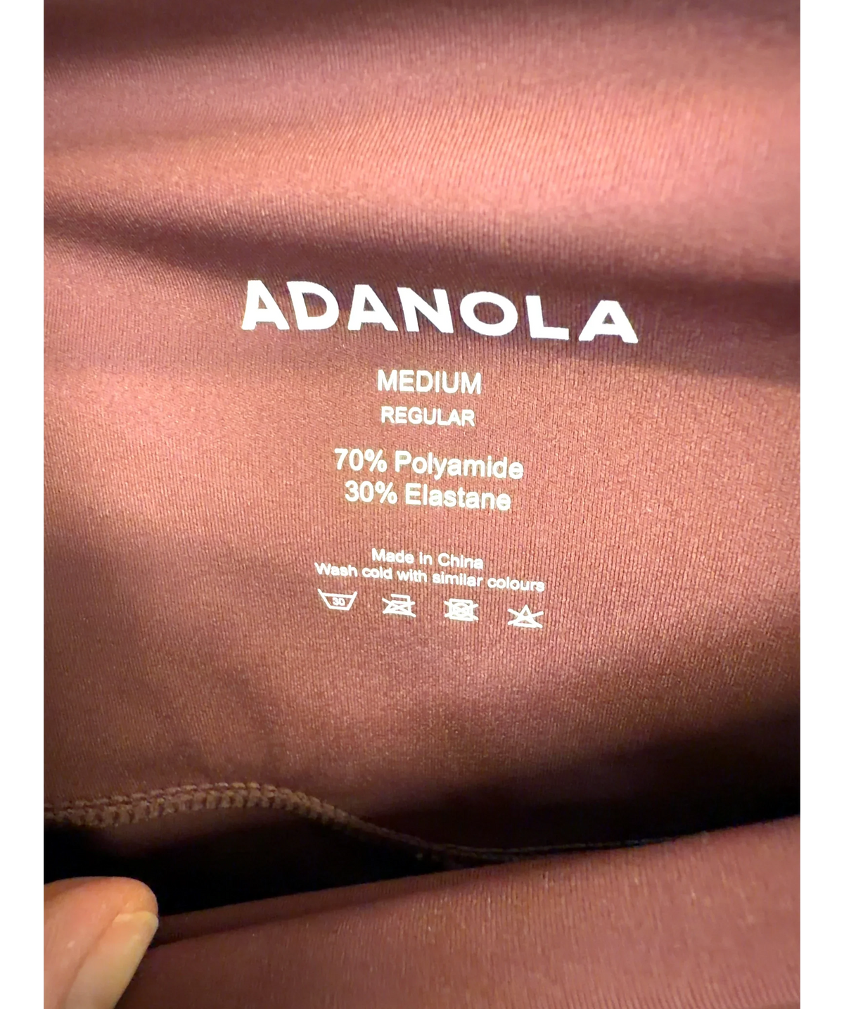 Adanola Brown Colour, size UK M — label