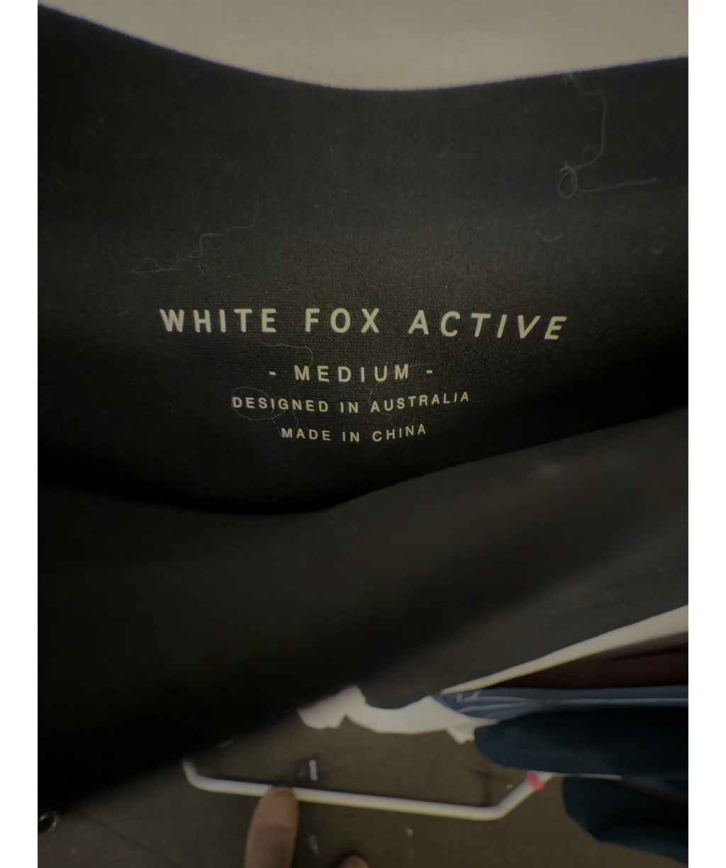WHITE FOX Black Colour, size UK M — detail