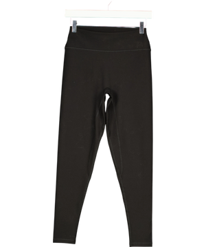 White Fox Black Logo Leggings Uk M