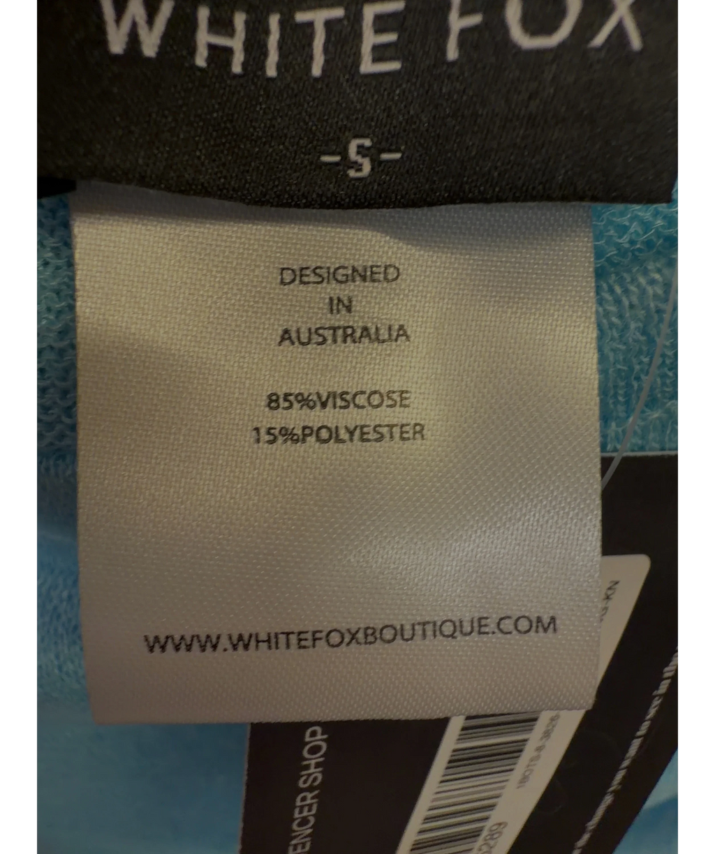 WHITE FOX Blue Colour, size UK S — label