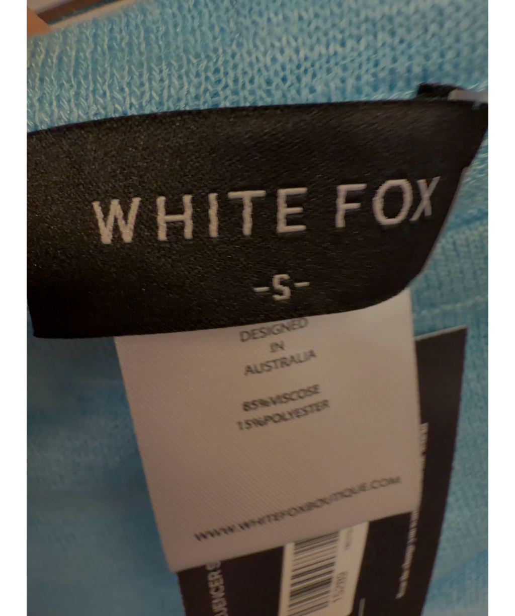 WHITE FOX Blue Colour, size UK S — care label