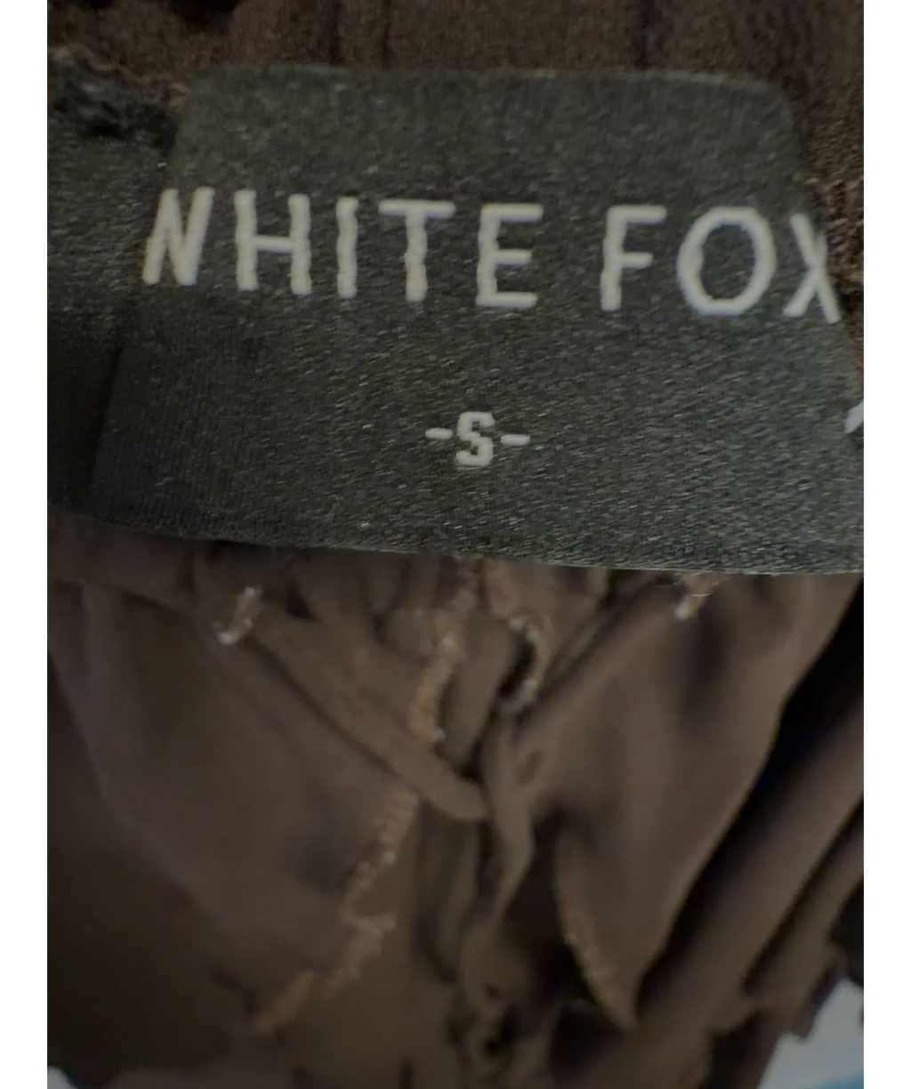 WHITE FOX Brown Colour, size UK S — care label