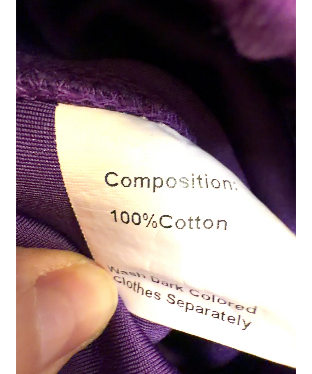 Drama Call Purple Purple Haze Oval Bottoms, size UK XL — label