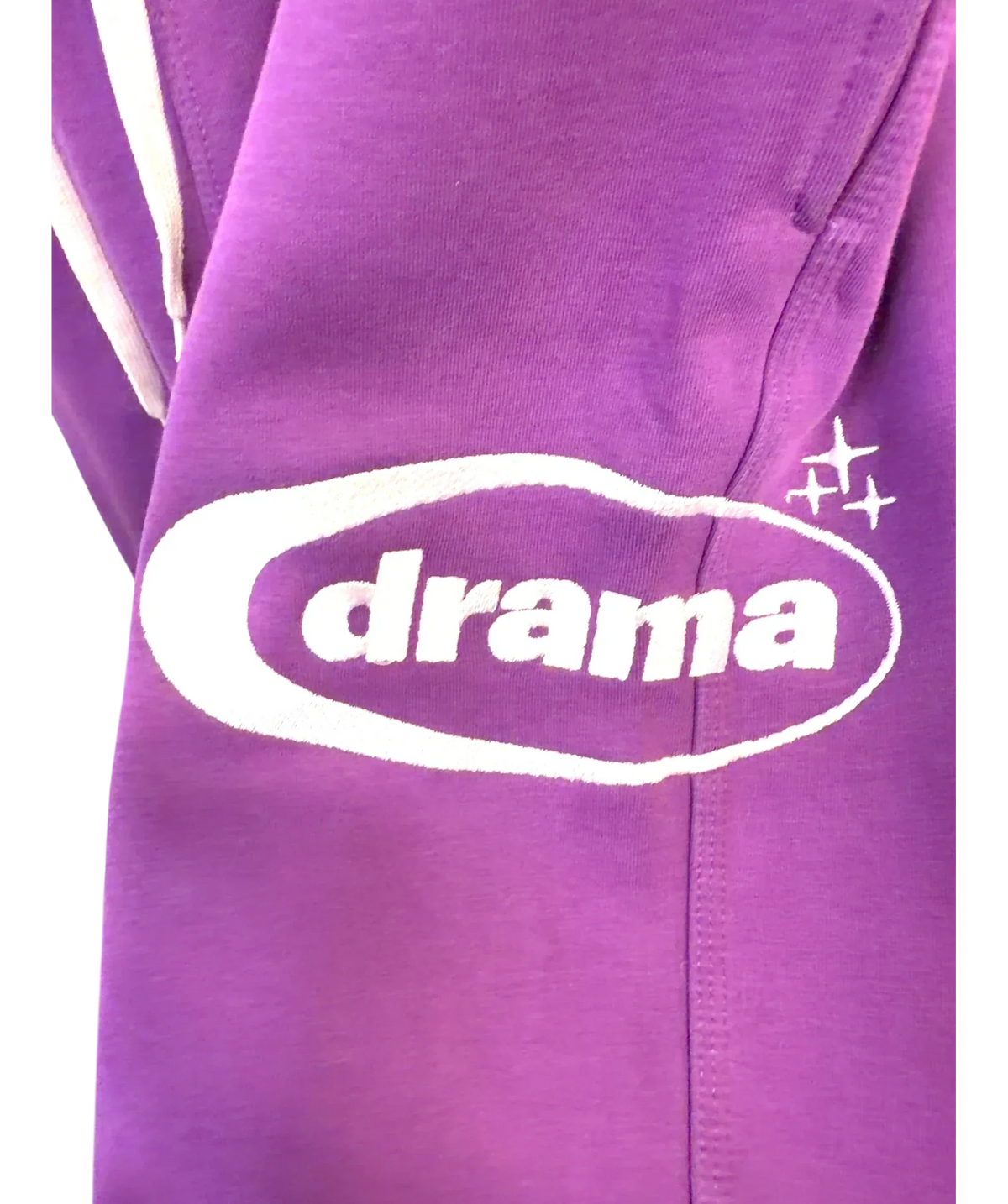 Drama Call Purple Purple Haze Oval Bottoms, size UK XL — fabric detail