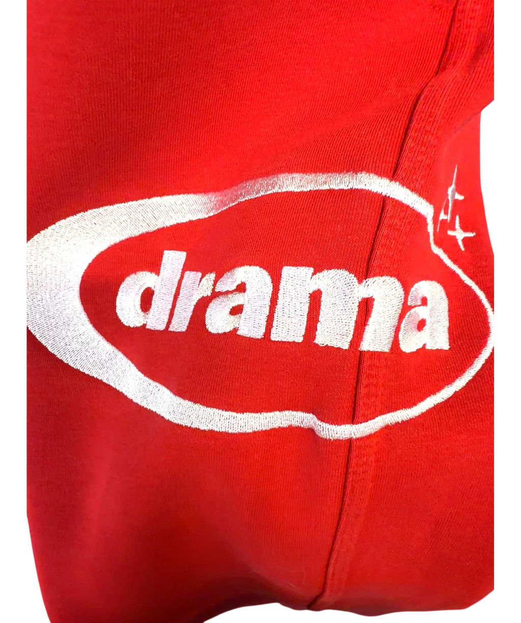 Drama Call Red Colour, size UK XL — fabric detail