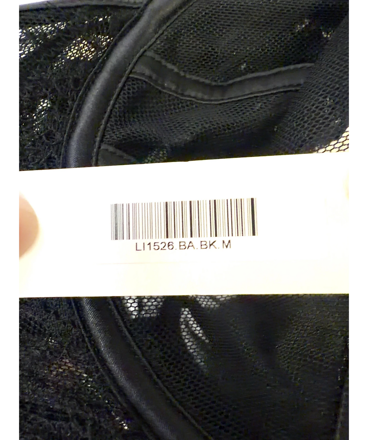LOUNGE Black Zendaya Underwired Tulle Corset, size UK M — care label