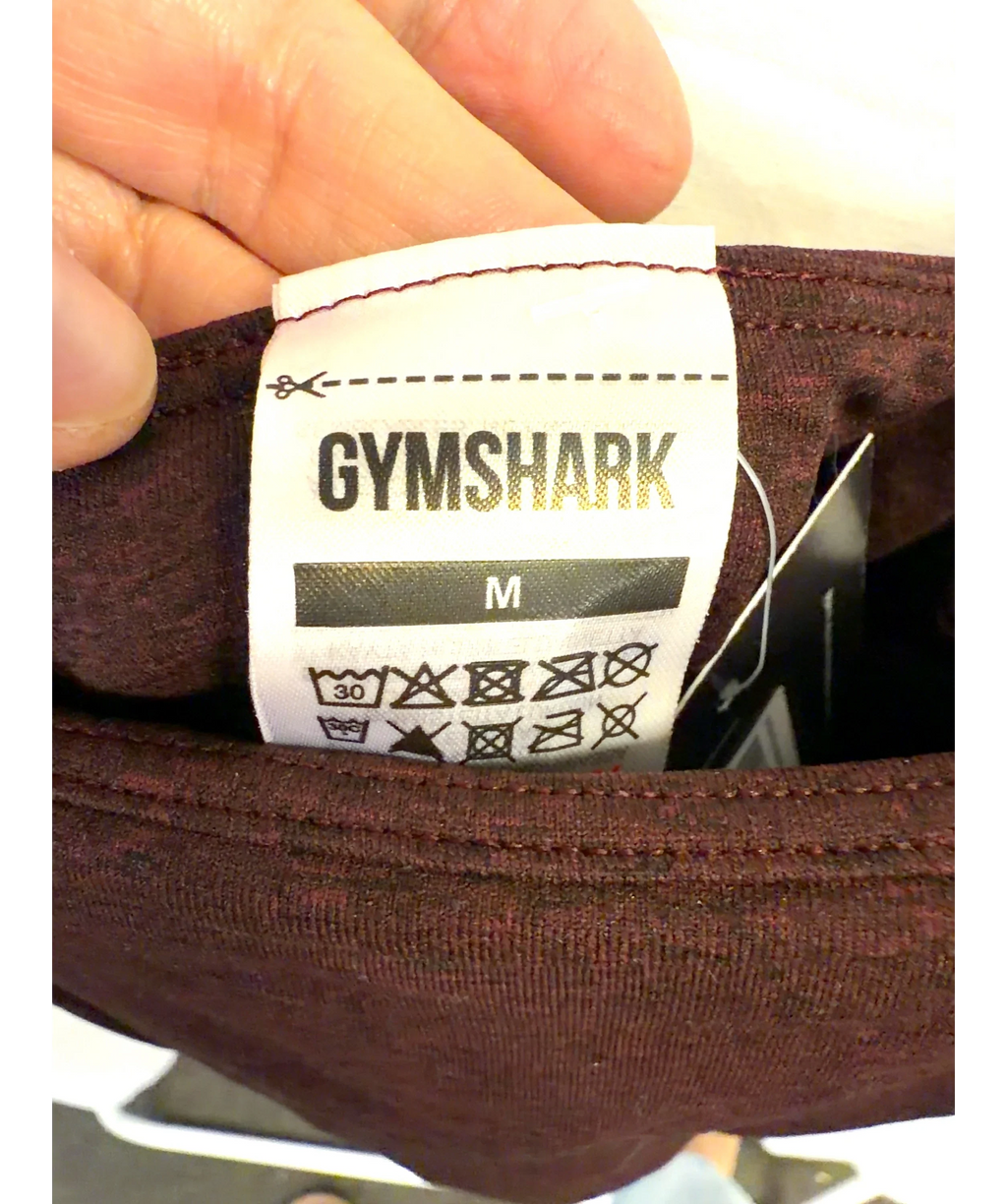 GYMSHARK Brown Vital Seamless Tank, size UK M — detail