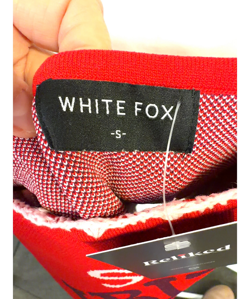 WHITE FOX Red Sol Ibiza, size UK S — detail