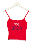 WHITE FOX Red Sol Ibiza, size UK S — front