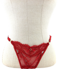 LOUNGE Red Adore G-String, size UK S — front
