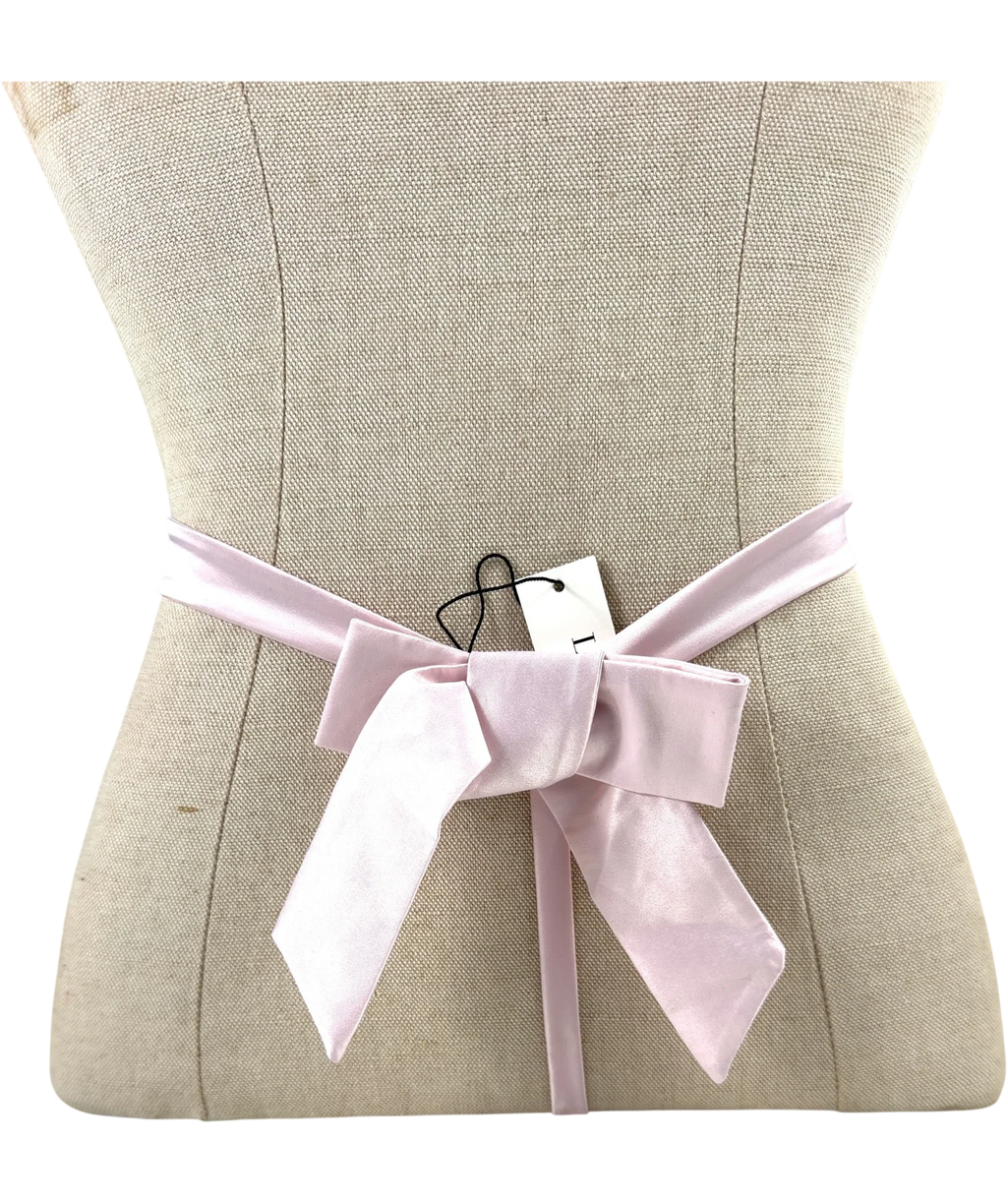 LOUNGE Pink Satin Bow G-String, size UK M — back