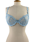 WHITE FOX Blue Cupids Call Lingerie Set, size UK M — front