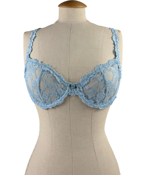 White Fox Cupids Call  Underwired Bra Blue Uk M