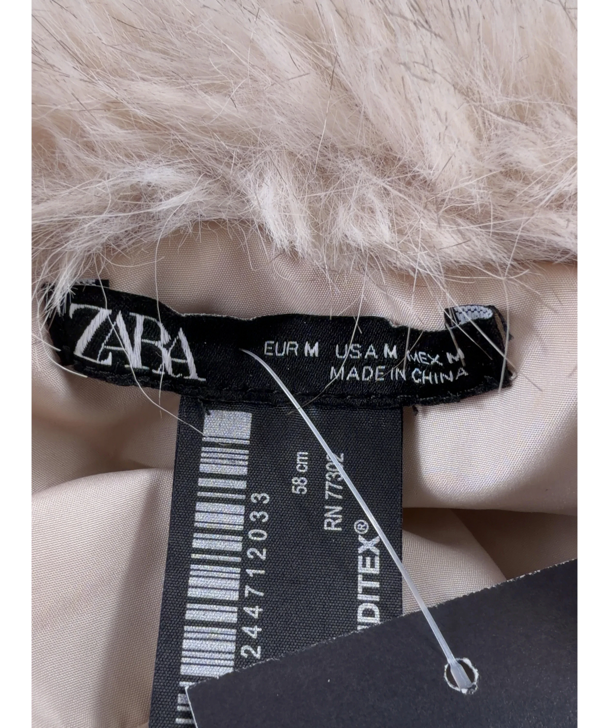 ZARA Beige Colour, size UK M — label