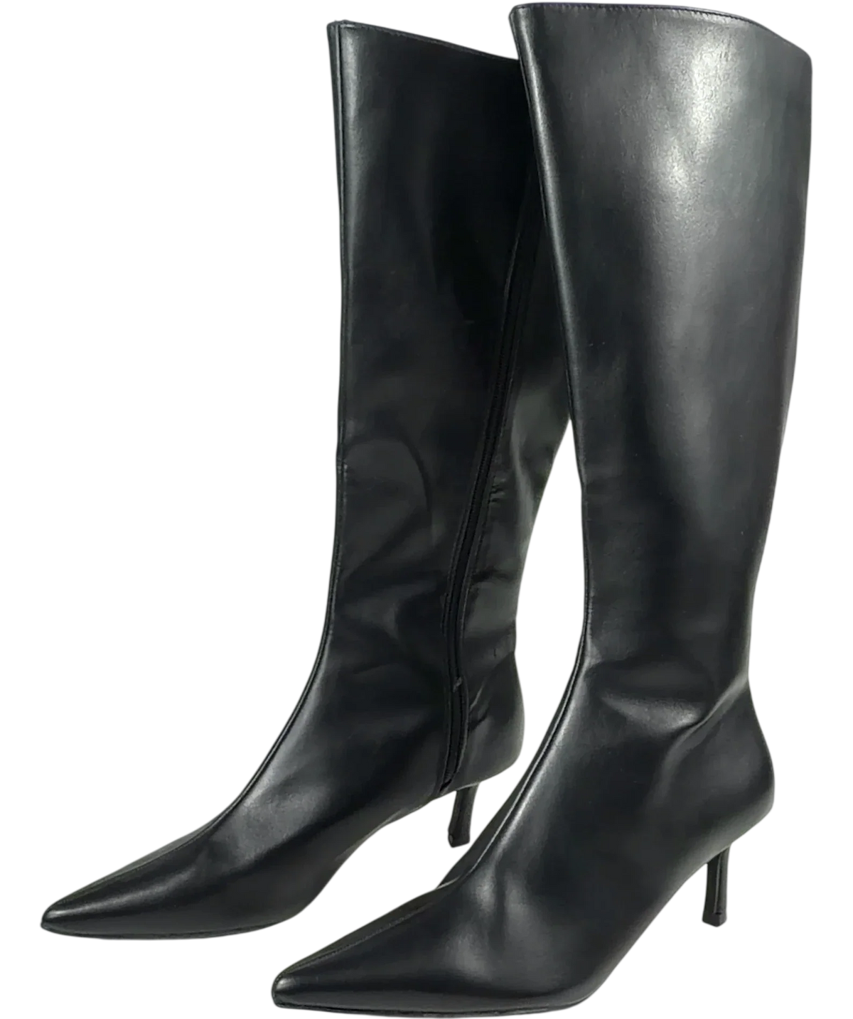 WHITE FOX Black Rosalina Knee High Boots, size UK 6 EU 39 👠 — label