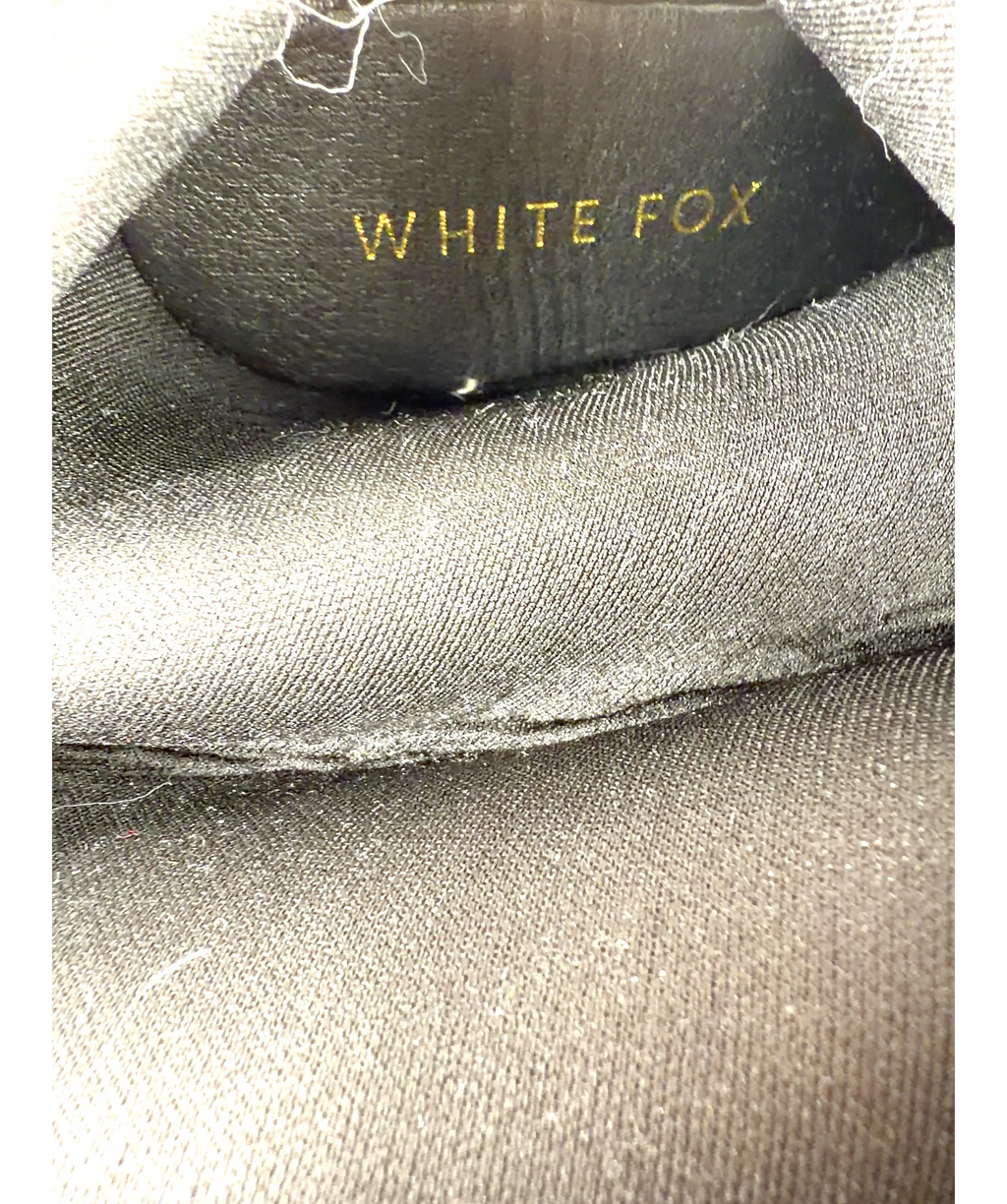 WHITE FOX Black Rosalina Knee High Boots, size UK 6 EU 39 👠 — care label