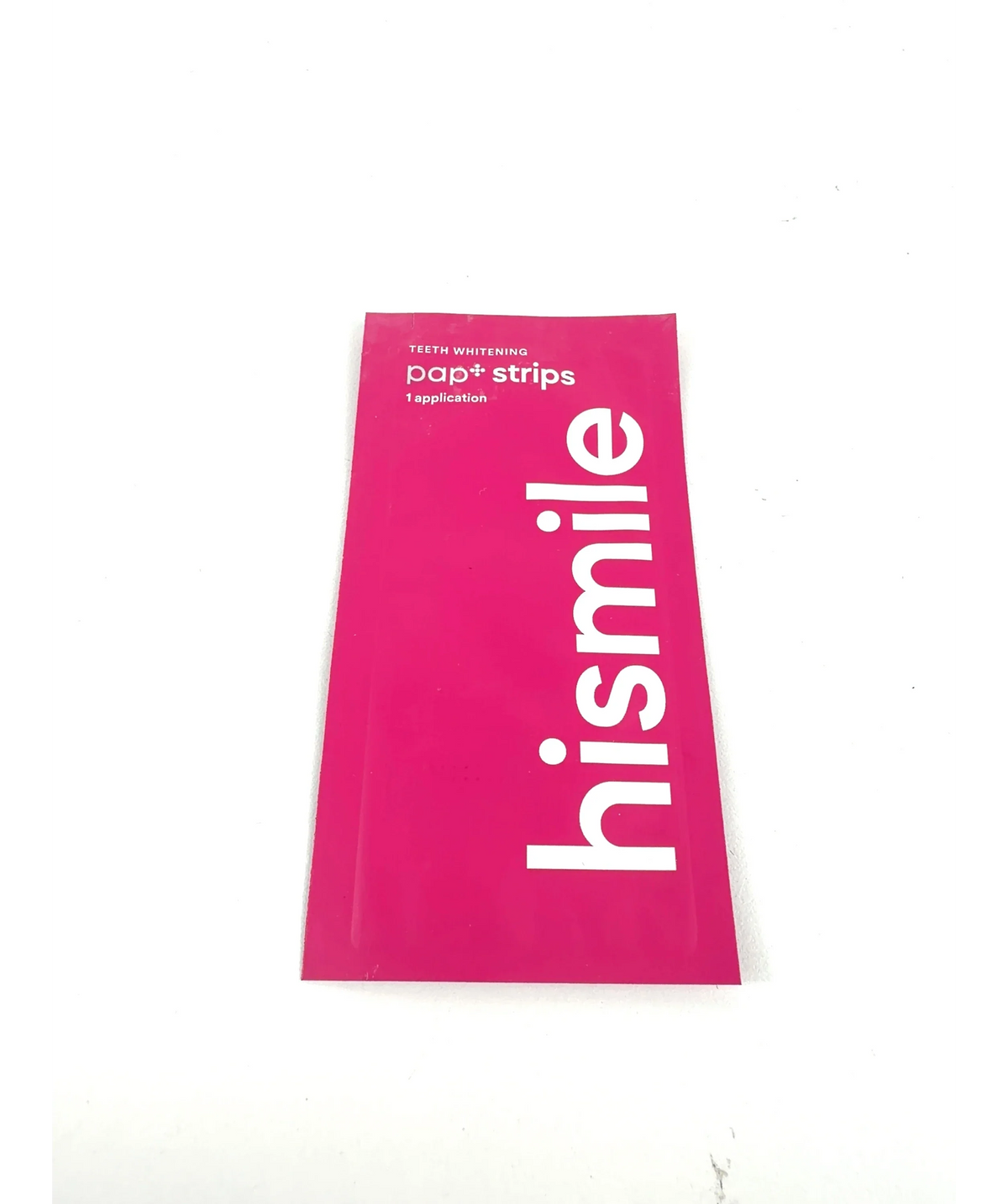 Hismile PAP+ Teeth Whitening Strips single application sachet, size x1 — label