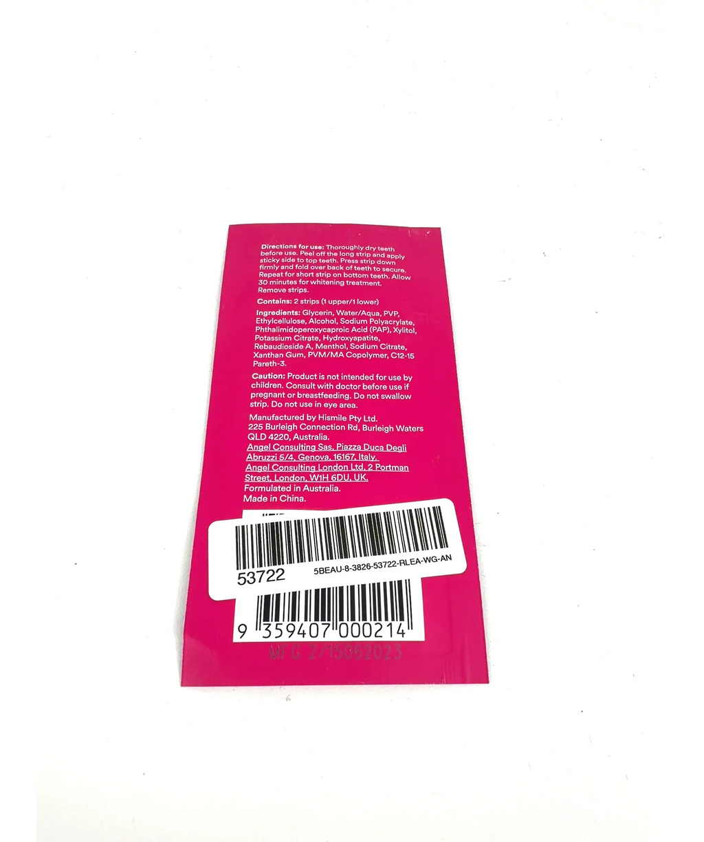 Hismile PAP+ Teeth Whitening Strips, size x1 — detail