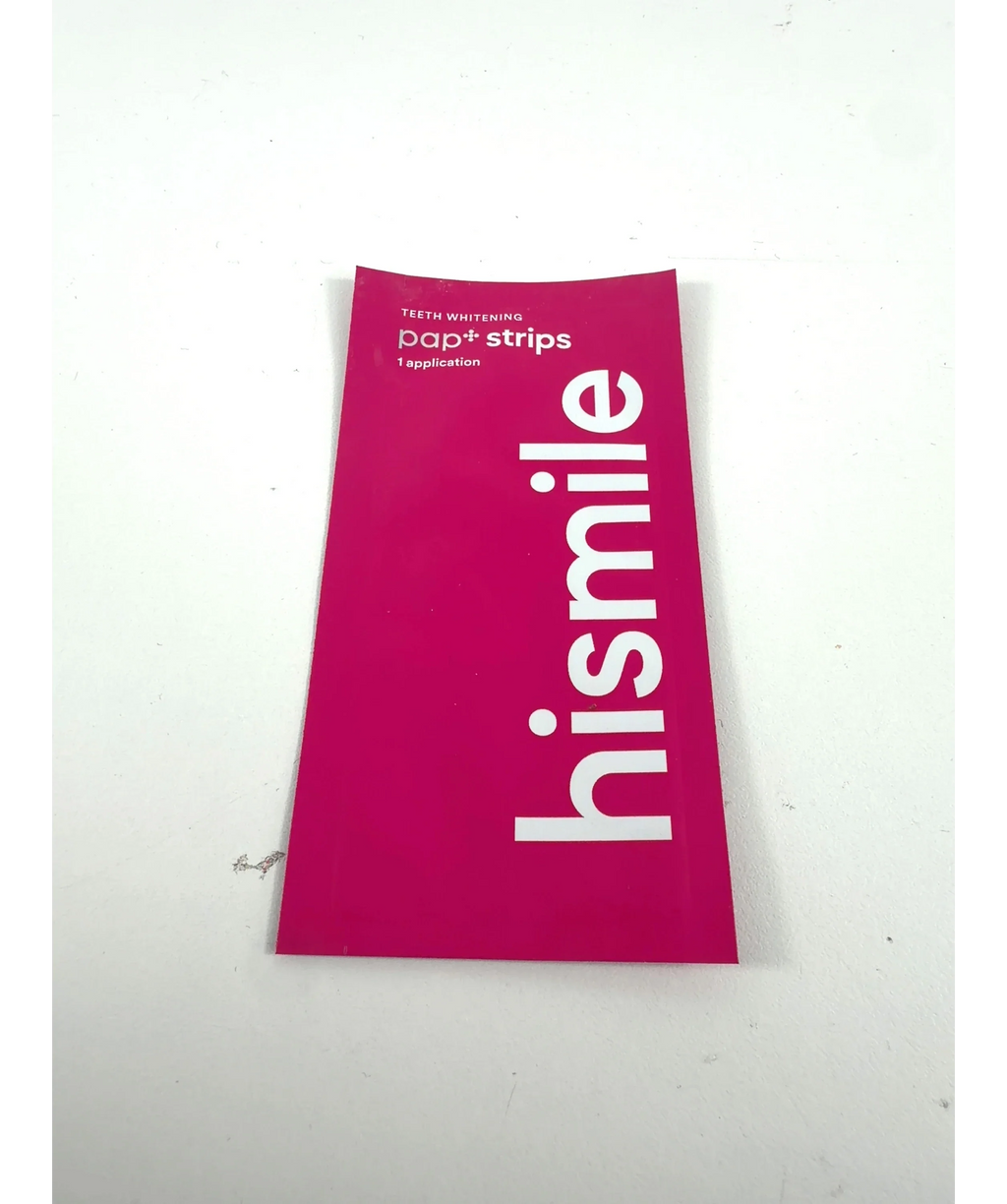 Hismile pap+ strips, size x1 — care label