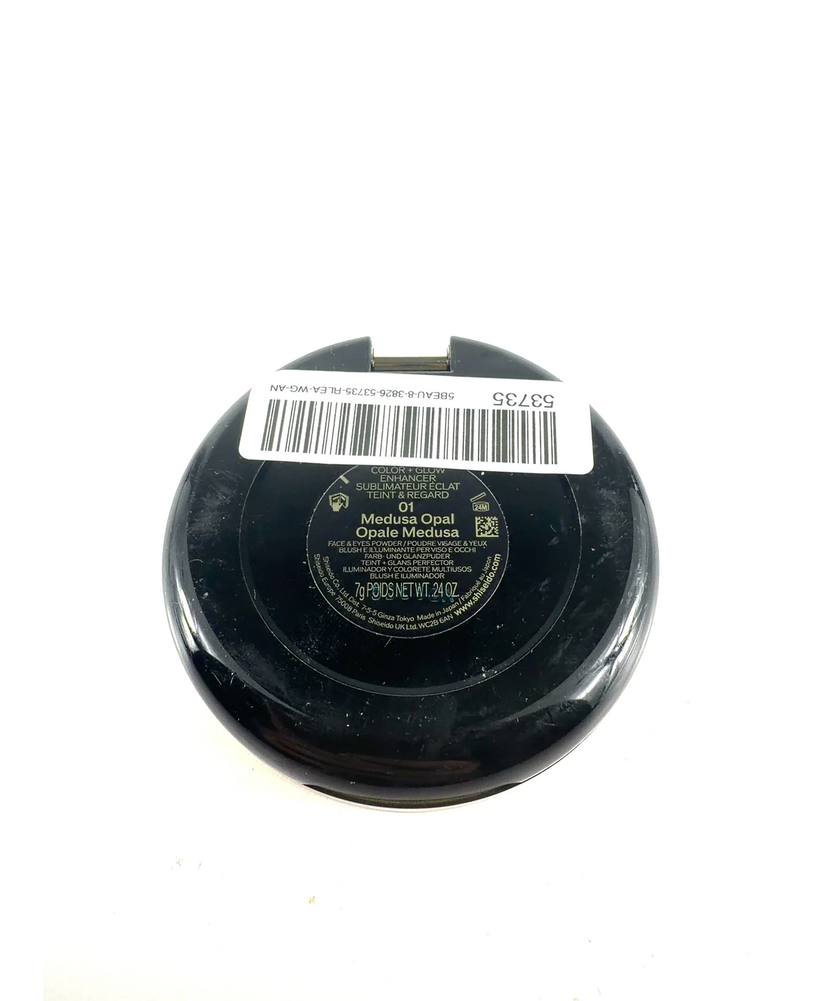 Shiseido 01 Medusa Opal Color + Glow Enhancer, size 7g — care label