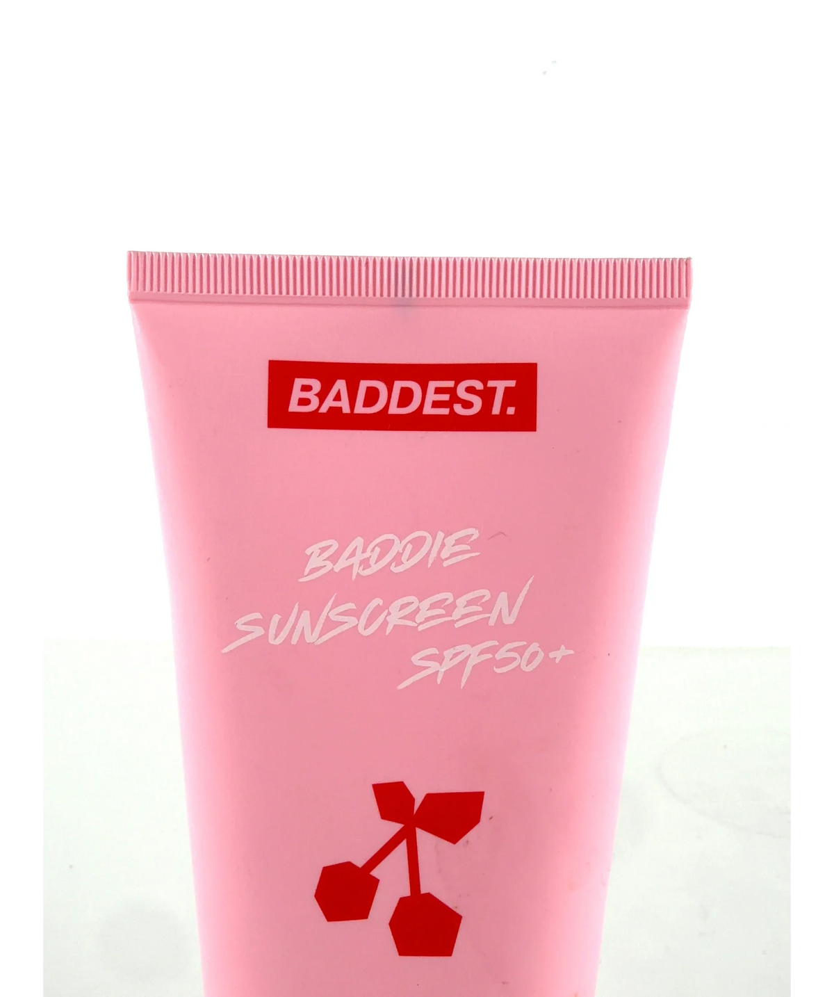 BADDEST Baddie Sunscreen SPF50+, size 150ml — label