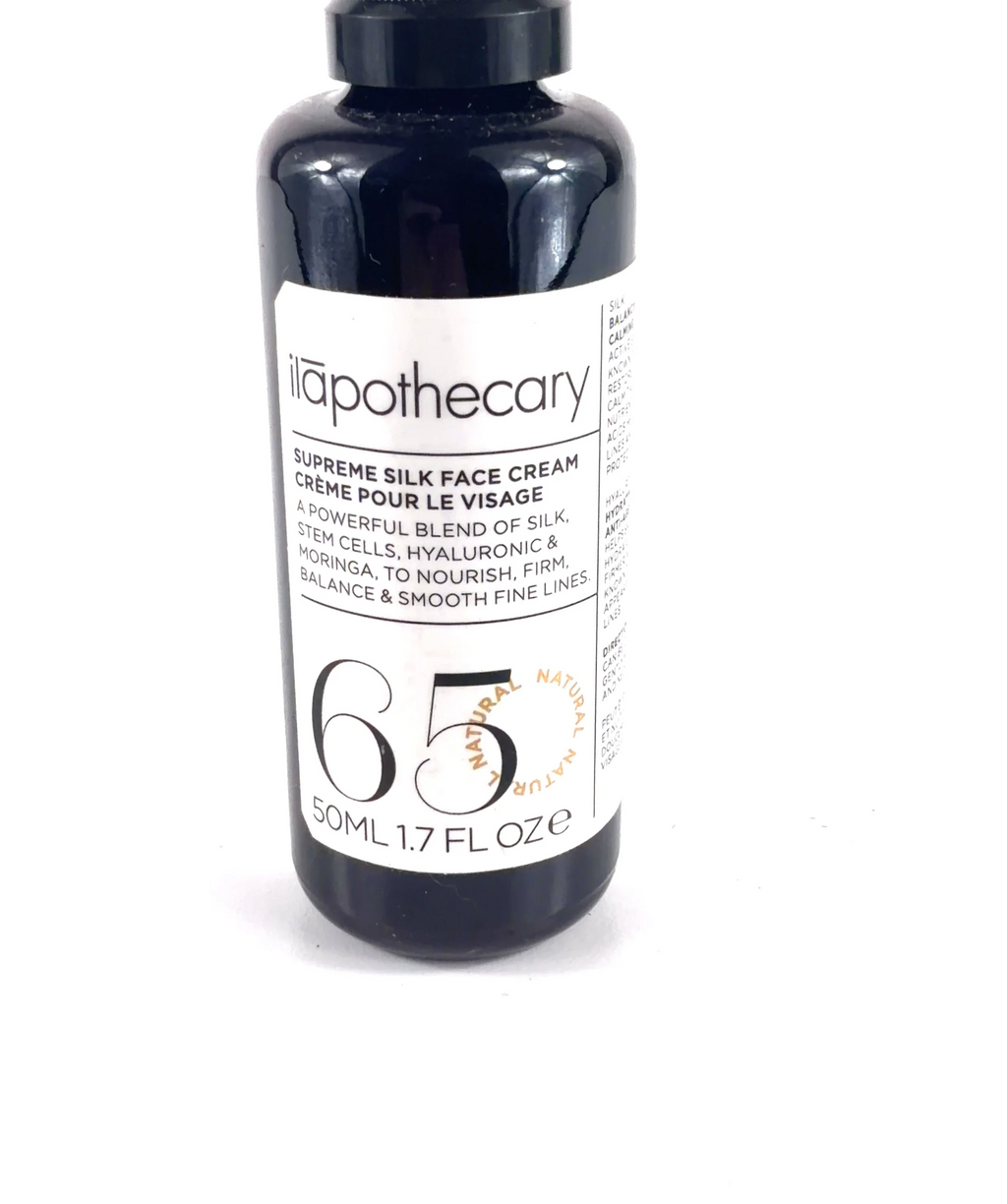 Ilapothecary SUPREME SILK FACE CREAM, size 50ml — label