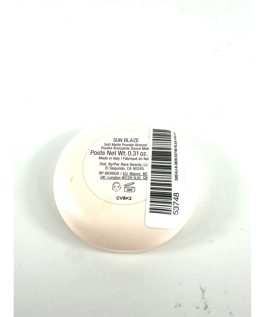 Rare Beauty SUN BLAZE Warm Wishes Soft Matte Powder Bronzer, size 0.31oz — care label