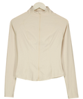 TALA Cream DayFlex Zip Through Sports Jacket, size UK M — front