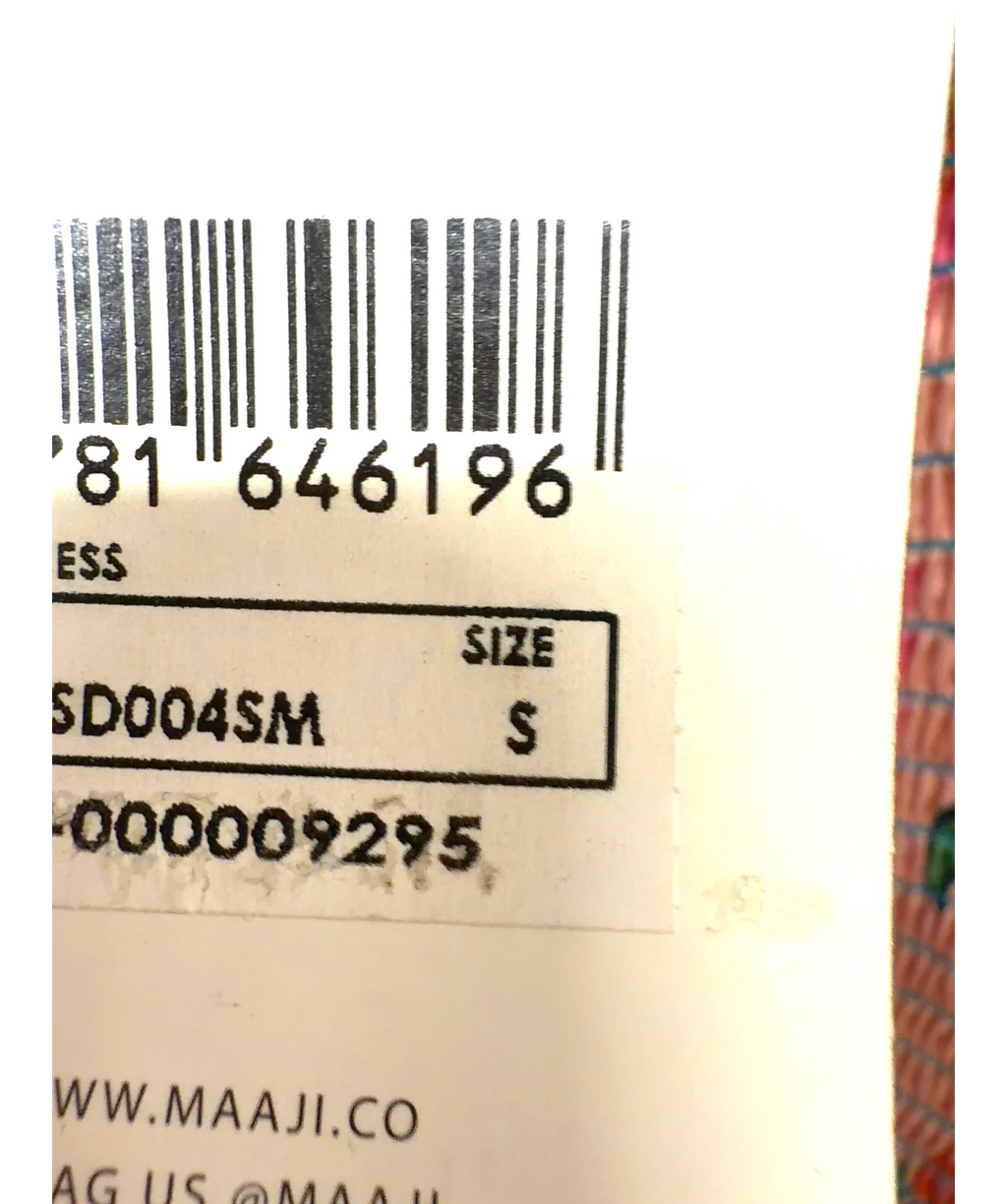 Maaji Multicoloured Zephyra Mini Dress, size UK S — care label