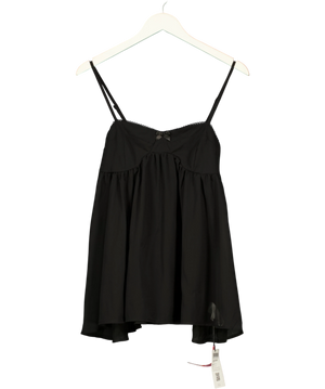 Cider Black Bow Cami Top UK S