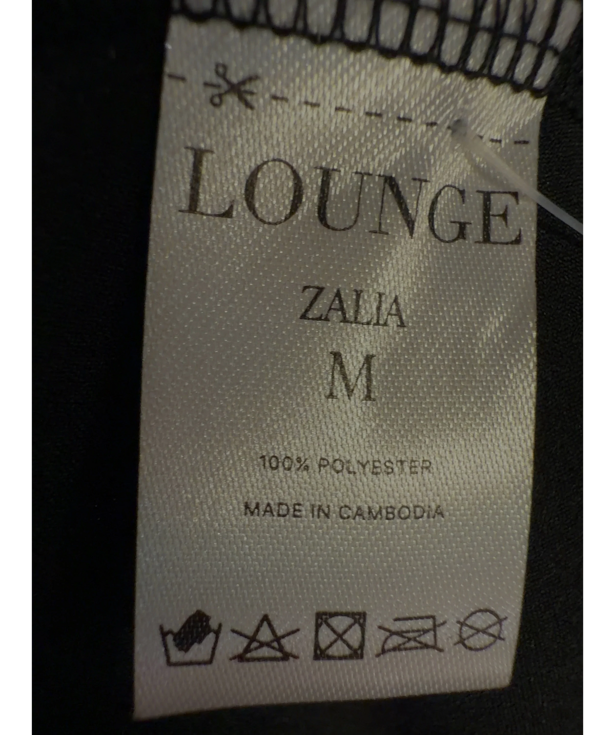 LOUNGE Black Colour, size UK M — label