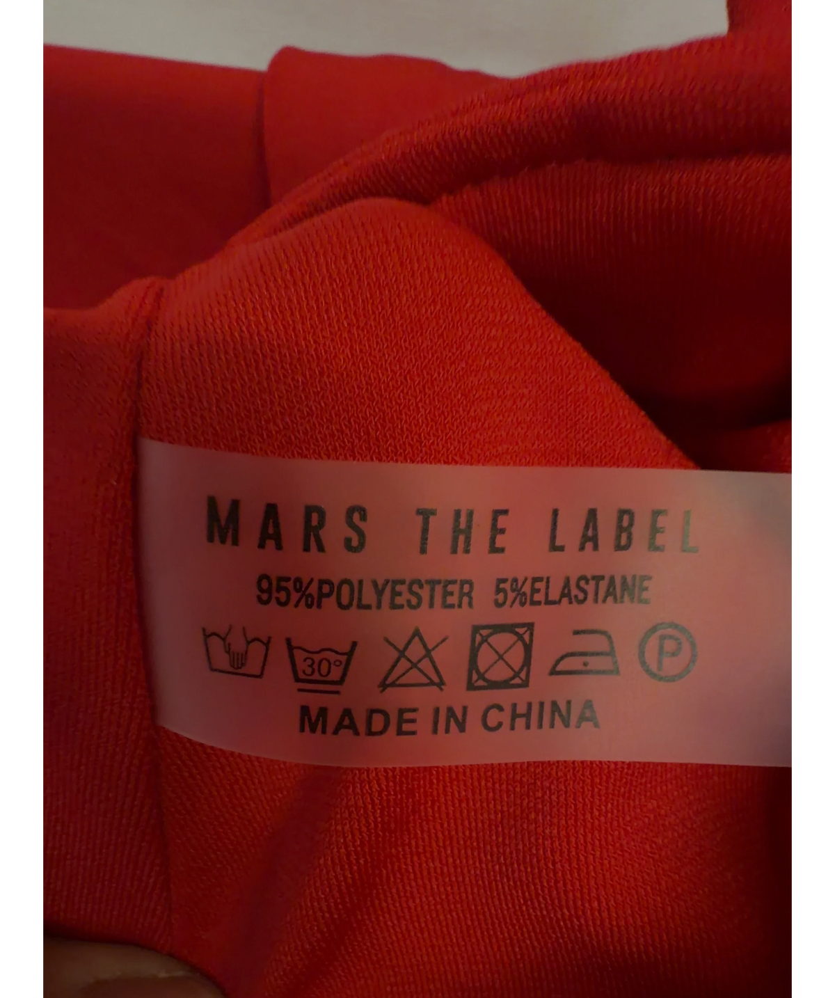 Mars the Label Red The Sandra Capri Jumpsuit, size UK 10 — label