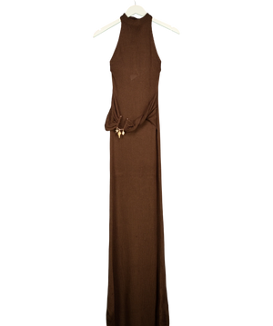 Peppermayo Saoirse Knit Maxi Dress Brown UK S