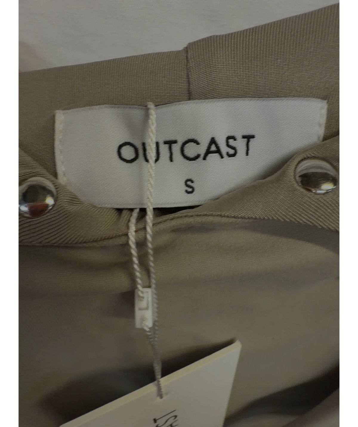 Outcast Beige Traci Playsuit, size UK S — care label