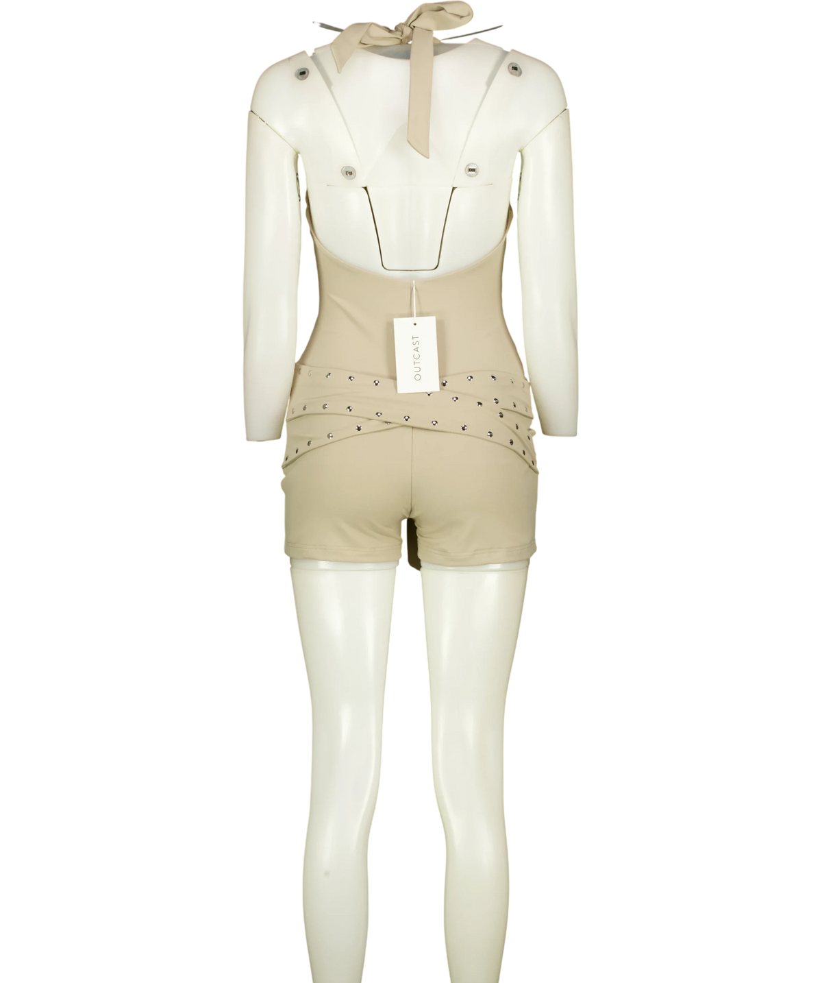 Outcast Beige Traci Playsuit, size UK S — back