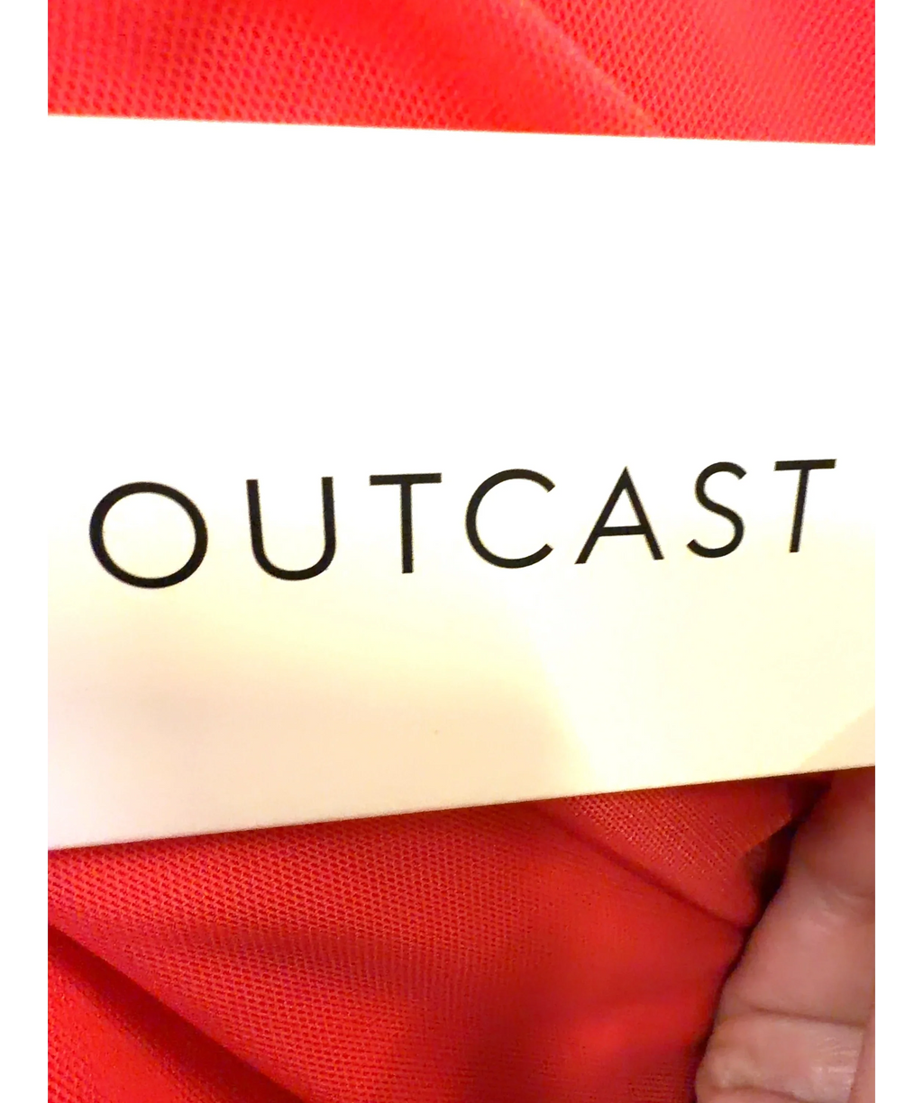 Outcast Red The Miranda Maxi Dress Coral And Blue, size UK S — detail